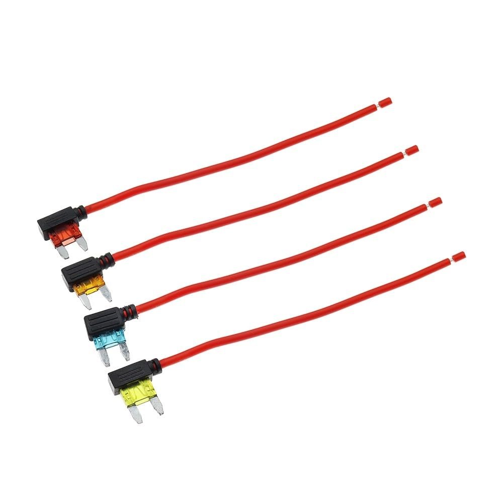 12V 5A 10A 15A 20A Car Fuse Holder Add-a-circuit TAP Adapter Micro Standard ATM APM Blade MINI Medium Simple Safety Device(1PCS,MINI_20A)