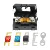 ANS-H 1-Way Midi Fuse Holder ANS-8 Safety Plate Base Car Carrier Fuse Box Bolt Type 20A 50A 70A 80A 100A 150A 175A 200A(2PC Fuse-1,50A) view 2