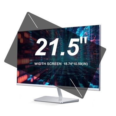 TYLGDSGS [2-Pack 21.5 inches Privacy Screen for Computer Monitor, Removable Anti Blue Light Anti Glare Monitor Privacy Filter Shield. 16:9 Widescreen Monitor. Size is(476 * 269 mm)