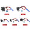 12V Fuse Holder Add-a-Circuit TAP Adapter Micro Mini Standard ATM APM Blade Auto Fuse with 10A Blade Car Fuse with Holder(T Micro3,45A) view 3
