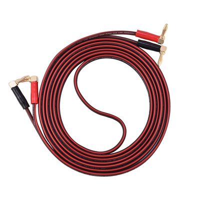 MUNEFE Cable Banana Plug, Subwoofer Cable, Banana Test Leads, Suitable for Connecting Sound Systems and Speakers (3 M)