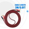 MUNEFE Cable Banana Plug, Subwoofer Cable, Banana Test Leads, Suitable for Connecting Sound Systems and Speakers (3 M) view 2