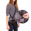 HuaerHui Camera Neck Strap Quick Release Adjustable Camera Shoulder Sling Strap Safety Tether for DSLR SLR Camera with Zipper Pocket view 3
