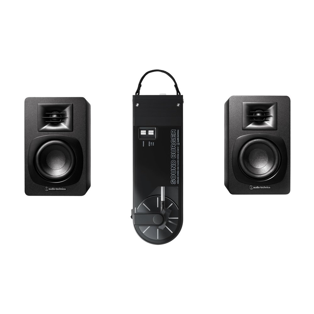 Audio-Technica ATSB727BKPK Turntable Speaker Pack, Black