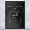 Framed Floppy Disk Print, Programmer Gift, Computer Science Art, IT Tech Gift, Floppy Disk Art Print, Computer Decor Black Chalkboard (11x17) view 1