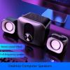 PGNEX Multimedia Computer Game Speakers Stereo Subwoofer Desktop Computer Audio 2.1 Wired PC Notebook Speaker view 4