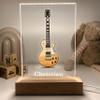 MIRROR MANIA Personalized Electric Guitar Nightlight Music Theme Middle High School Concert Band Club Members Kids Teens Custom Birthday Guitarist Musician Night Light LED Light Up Gift Made in USA view 2