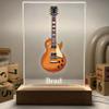 MIRROR MANIA Personalized Electric Guitar Nightlight Music Theme Middle High School Concert Band Club Members Kids Teens Custom Birthday Guitarist Musician Night Light LED Light Up Gift Made in USA view 3