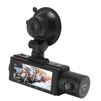 1080P Dash Cam, Triple Camera Front Rear Inside, Night, Motion Detection, G Sensor, 24H Parking Mode, Loop Recording, Wide Angle, Emergency Lock, 32GB Memory Card Support