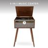 Victrola Century Signature+  6-in-1 Vinyl Record Player & Music Center - 3-Speed Turntable, CD & Cassette, VINYLSTREAM, Bluetooth & 3.5mm Aux, Record Player with Speakers, 18" Legs (Walnut) view 2