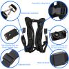HuaerHui Dual Shoulder Camera Strap Harness Quick Release Adjustable Double Camera Tether Strap Belt With 1/4 inch Screw for DSLR SLR Camera view 4