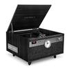 Victrola Century Signature+  6-in-1 Vinyl Record Player & Music Center - 3-Speed Turntable, CD & Cassette, VINYLSTREAM, Bluetooth & 3.5mm Aux, Record Player with Speakers, 18" Legs (Black) view 1