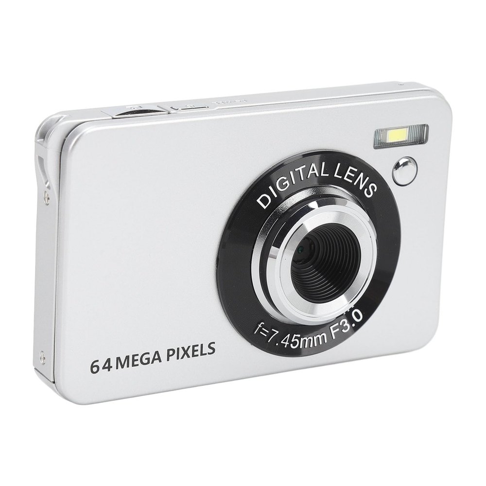 4K 64MP Digital Camera, 18X Digital Zoom Autofocus Vlogging Camera for Photography, 2.8 Inch HD Screen, Compact Travel Camera with 750Mah Battery for Students Teens Gift