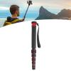 Camera Monopod, Aluminum Alloy Telescopic 6 Section Monopod with Walking Stick Handle, 1/4in 3/8in Screw, 68.5in, Travel Monopod, Photography Monopod, Tripod Monopod view 4