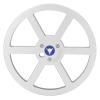 Aluminum Alloy Empty Tape Reel 1/4 7 Inch NAB Universal Take Up Reel, 6 Hole Metal Reel to Reel for Recording Sound, Silver view 1