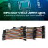 10cm 3pcs Colorful Jumper Wires Kit with 40pin Male to Female 40pin Male to Male 40pin Female to Female for Breadboard view 3