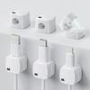 SC+ 6 Pack Magnetic Cable Clips  Cord Holder Under Desk  Cord Management for Home Office Desk  Phone  Car  Wall  Desktop  Nightstand  Premium Cable Holder (White) view 1