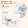 SC+ 6 Pack Magnetic Cable Clips  Cord Holder Under Desk  Cord Management for Home Office Desk  Phone  Car  Wall  Desktop  Nightstand  Premium Cable Holder (White) view 2
