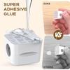 SC+ 6 Pack Magnetic Cable Clips  Cord Holder Under Desk  Cord Management for Home Office Desk  Phone  Car  Wall  Desktop  Nightstand  Premium Cable Holder (White) view 3