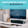 Creative Stage SE Under-Monitor Soundbar with USB Digital Audio and Bluetooth 5.3, Clear Dialog and Surround by Sound Blaster, Powered via Adapter (Renewed) view 2