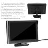 Brilluxa Backup Camera Monitor, 5-Inch Dual Input Waterproof Display, Rearview Monitor for Car SUV Van Truck, 12V 24V Camera System Kit, Compatible with Round Camera view 3