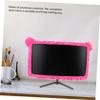 HOMOCONO 1pc Lovely Cat Ear Monitor Cover Elastic for Screens Adorable Design for Girls Easy to Cute Computer Decoration Fits Monitors view 4