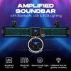 DS18 SB26BTXRGB 26" Marine Amplified Soundbar with Bluetooth USB & RGB Lighting, 6 Speakers, 600W Max, Rotating Control Panel, Great for Powersports, SXS, Golf Cart, ATV/UTV Sound bar 26 Inches view 3