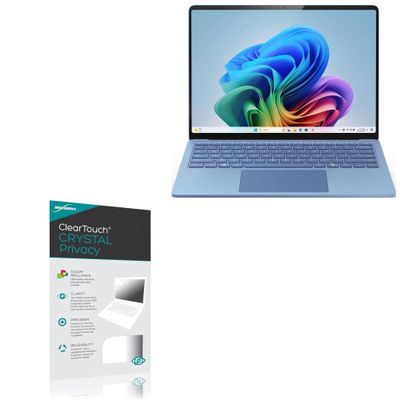 BoxWave Screen Protector Compatible with Microsoft Surface Laptop 7 (13.8 in) - ClearTouch Crystal Privacy (2-Pack), Privacy Screen Protector Flexible Film Clear