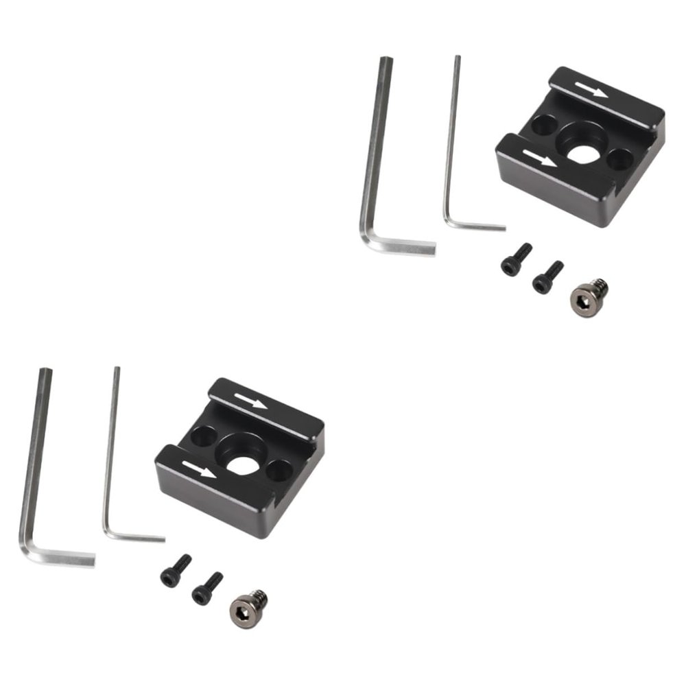 OSALADI 2sets Cold Shoe Mount Adapter Thread Hole for Camera for Mounting Monitors Lights and Microphones Easy Installation Compatible Standard Cold Shoe Accessories
