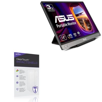 BoxWave Screen Protector Compatible With ASUS ZenScreen Ink (14 in) - ClearTouch ImpactShield (2-Pack), Impenetrable Screen Protector Flexible Film