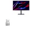 BoxWave Adapter Compatible with Acer Nitro XV275K P3 Gaming Monitor (27 in) - USB-A to C PortChanger (5-Pack), Type-C OTG Convert Charging Data Adapter - Metallic Silver view 1