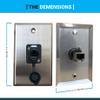 DIYTECH Outdoor Ethernet Wall Plate, Outdoor Ethernet Box, IP67 Ethernet Jack, RJ45 Pass Through Connector, Waterproof Cable Pass Through (1 Port) view 4