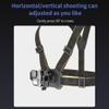 Camnoon Sports Camera Quick Release Chest Mount Harness Adjustable Vest-Style Chest Strap Replcement for GoPro Hero 12/11/10 DJI OSMO Action 4/3 POV Video Vlog view 3