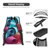HCLYvexiria Laptop Backpack for Men Women Lightweight Travel Backpack Colorful Paper Roll Daypack Laptop Bag for Travel view 4