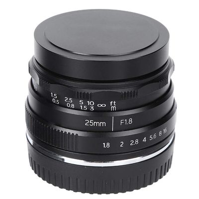 25mm F1.8 M4/3 Mount Small Wideangle Lens for Camera Lens