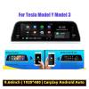9.66Inch Large IPS Screen Dashboard Heads UpCompatible for Tesla Model 3 Model Y Auto HD LCD Meter HUD Power Speed Auto Accessories(T14 Old UI) view 2