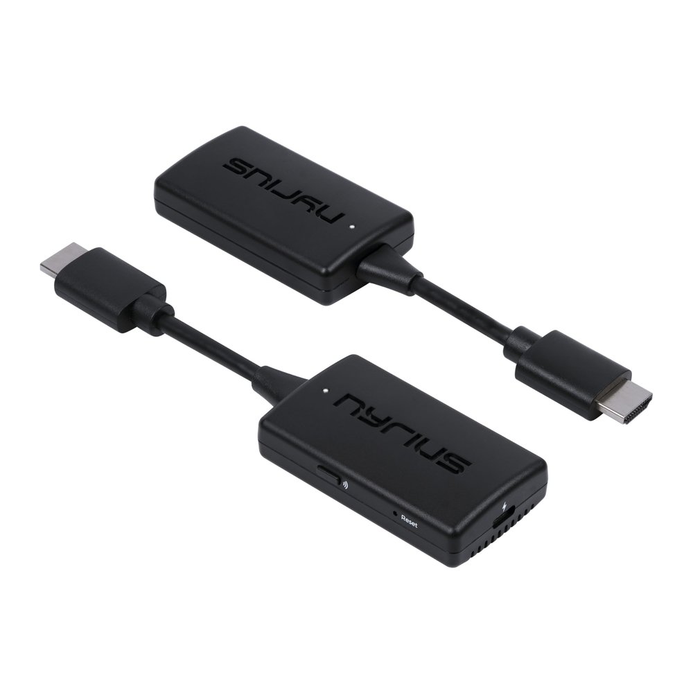 Nyrius Orion Prime Wireless HDMI-to-HDMI Video Transmitter & Receiver, Plug & Play Extender, Stream Full HD 1080p up to 150ft from PC, Laptop, Cable/Satellite Box to a TV or Projector (TDD20)