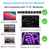 2 Pack Mac Keyboard Shortcuts Stickers for MacBook Air/Pro 13-16 Inch - Instant Shortcut Reference, Durable Clear & Matte Black Decals (2020-2026 Models, No Residue) view 2
