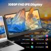 domyfan 14" Laptop Screen Extender with HUB/USB/HDMI Plug and Play for Windows, MacOS M1 M2 M3 view 2