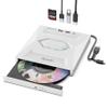 Alxum USB DVD Drive External - Type-C USB 3.0 CD Burner with SD Slot & USB Ports DVD 8X CD 24X Super Fast Speed DVD Player for Laptop/PC/Window/Mac OS/Linux/Vista view 1