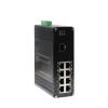 BAISULI Industrial Din Rail Switch Gigabit Ethernet Screen Fiber Converter with 1x10G SFP+ Fiber Port + 8 x 10/100/1000M Ethernet RJ45 Ports(Green) view 1