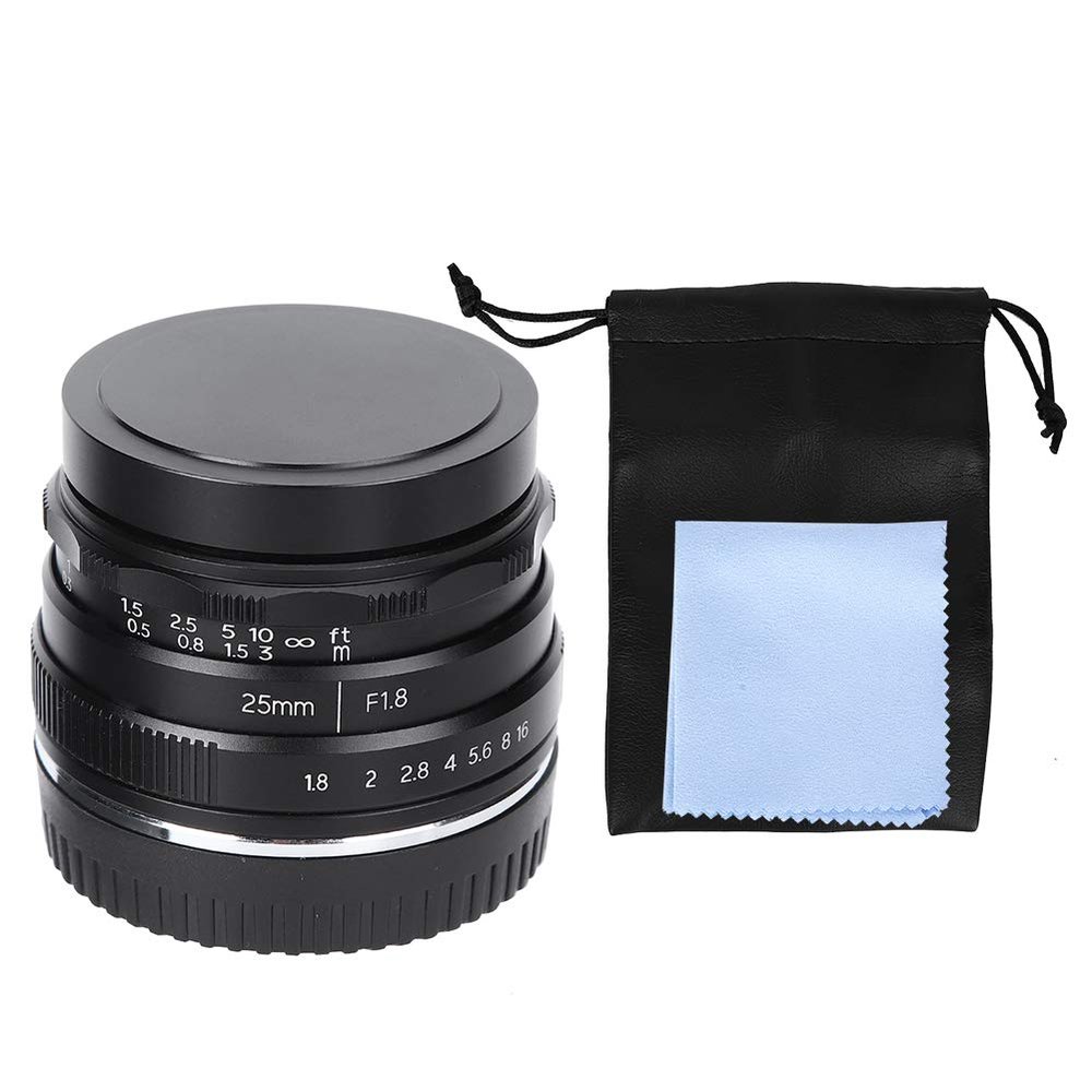 CCYLEZ 25mm F1.8 E Mount Small Wideangle Lens for A9 A7 Camera Lens