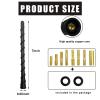 Sylvil Car Spiral Antenna, Flexible 7 Inches PVC Radio Antenna Toppers with Screw, Waterproof Antenna Mast Replacement for Cars Trucks SUVs, Universal Exterior Car Accessories view 2