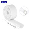 MECCANIXITY 5Pcs Insulation Braided Cable Sleeve,3.3Ft-916 Inch ID White, High Temp Silicone Coated Fiberglass Sleeving for Cable Wrap, Automotive Hose Lines Electrical Wiring Protection view 2