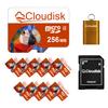 Cloudisk Pack of 10 Parrot-Prime Micro SD Card 256MB not 256GB Small Capacity Memory Card C4 with Adapter, Card Reader (256MB) view 1