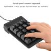 Locadence Wired Number Pad, 19 Keys Numeric Keypad with 4.9Ft USB Cable, Plug and Play Portable Financial Accounting Keyboard for Laptop Desktop PC view 2