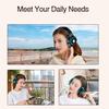 Bluetooth Headphones Over Ear, Wireless Headphones with 5 EQ Modes, 20 Hours Playtime Foldable HiFi Stereo Headset with Microphone, FM/TF for Cellphone/PC/Work/Travel/Kids/Adults/Gift (Blue) view 4