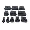 5 Sets 2/3/4/5/6/7/8/9/10/11/12 Pin Pitch 2.54mm SM Female Male Connector Housing SM-2P SM-2R JST SM2.54(Dark Grey,5 Sets) view 2