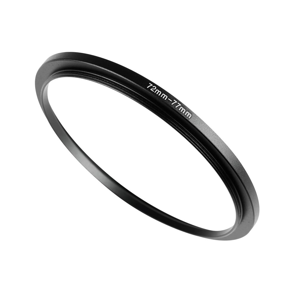 72-77mm Step-Up Ring Adapter, 72mm to 77mm Step Up Filter Ring for 72mm Lens Mount 77mm for DSLR Lenses and ND UV CPL IR Filters 72-77mm