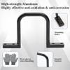 Aothotop 24 Pcs Cable Management D Ring - 2 Inch D Ring Aluminum Cable Distribution Ring for Sorting Out Electric Cables - Black view 3